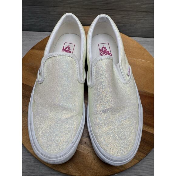 Vans Classic Slip On Uv Glitter Sneakers Low Top Women 9.5 - Picture 3 of 9